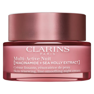 Clarins マルチアクティブ ナイトクリーム スムージング&スキンリニューイング - すべての肌タイプに使えるマルチアクティブ ナイトクリーム 50ml