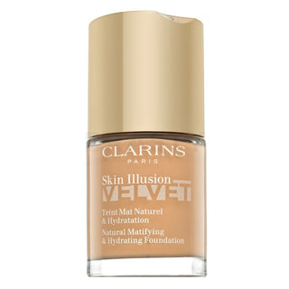 Clarins Skin Illusion Velvet 天然哑光保湿粉底液 108.5W Anacardi 30 毫升