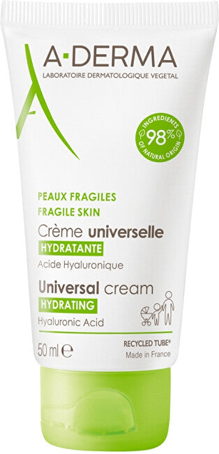 A-derma Υαλουρονικό Οξύ Ενυδατική Κρέμα (Universal) - Όγκος: 50 ml