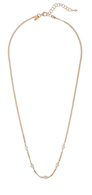 Alisia Κομψό επιχρυσωμένο κολιέ με αληθινά μαργαριτάρια AL3855-Gold