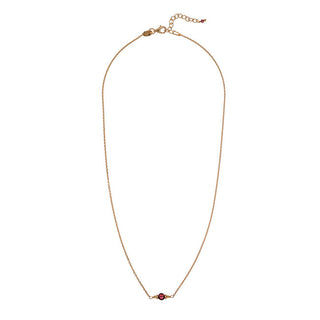 Alisia Μινιμαλιστικό επιχρυσωμένο κολιέ γρανάτη AL4895-Gold-Garnet
