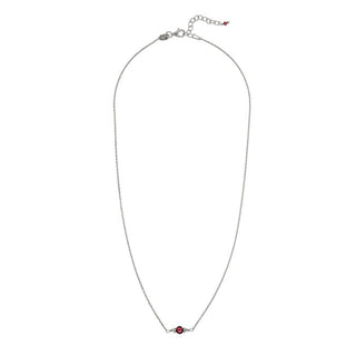 Alisia Μίνιμαλ ασημένιο κολιέ με γρανάτη AL4895-Silver-Garnet