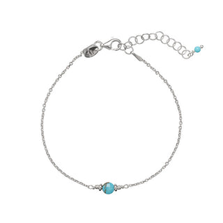Alisia Λεπτό ασημένιο βραχιόλι με τιρκουάζ AL3869-Silver-Turquoise