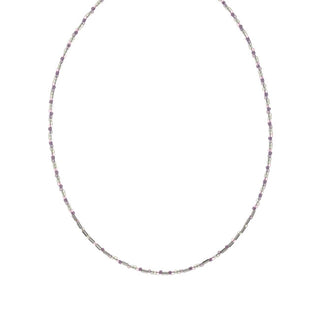 Alisia Κομψό κολιέ Miyuki με χάντρες AL4351-Ασημί