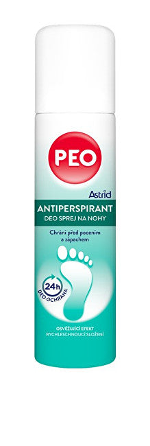Astrid Desodorante antitranspirante spray para pés peo 150 ml