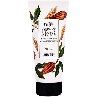 Anwen Mascarilla capilar de germen de trigo y cacao para porosidad alta (200 ml)