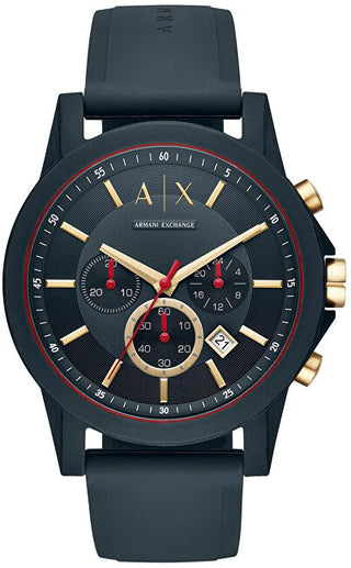 Armani exchange 블랙 테크 스포츠 크로노 AX1335
