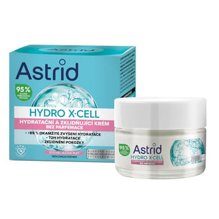 Astrid Hydro X-Cell Creme Hidratante e Calmante Sem Fragrância para Pele Sensível 50ml