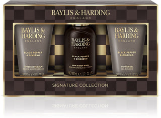 Baylis & Harding Σετ δώρου με μαύρο πιπέρι και τζίνσενγκ (πρόσωπο, σώμα και μαλλιά) για άνδρες