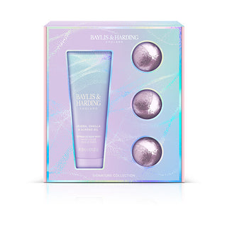 Baylis & harding Σετ δώρου περιποίησης μπάνιου Jojoba, Vanilla & Ammond Oil 4 Τεμάχια