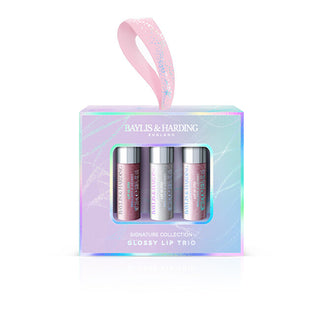 Baylis & harding Σετ δώρου Jojoba, Vanilla & Ammond Oil Lip Gloss 3 τεμαχίων