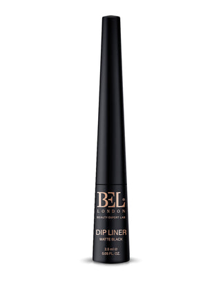 Bel London, Βουτιά, Aqua, Αδιάβροχο, Χρώμα, Contouring, Υγρό Eyeliner, Ματ Μαύρο, 2,5 ml