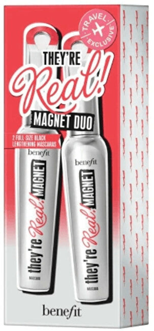 Benefit Εξαιρετικά επιμηκυντική μάσκαρα They're Real! Mascara Duo Black Magnet 2 x 9 γρ
