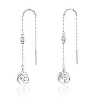 Beneto Cercei lungi IN argint cu zirconiu AGUV1967