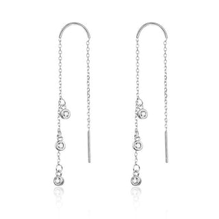 Beneto Cercei lungi IN argint cu zirconiu AGUV1979