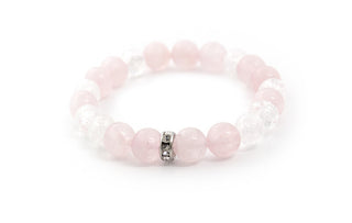 Agato MINK14/17 צמיד חרוזי קריסטל רוזמרין ופצפוץ