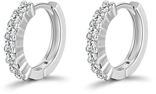 Beneto Στρογγυλά ασημένια σκουλαρίκια AGU1152