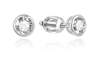 Beneto 미니멀 실버 귀걸이 AGUP1707S