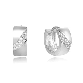 Beneto Очаровательные серебряные круглые серьги AGUC2674