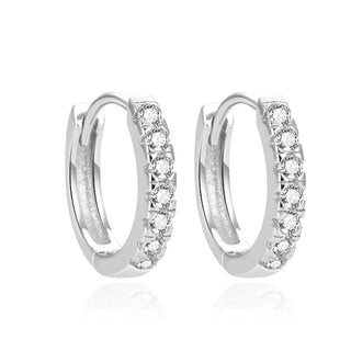 Beneto Очаровательные серебряные серьги с цирконием AGUC1664