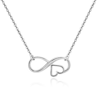 Beneto Ασορτί ασημένιο κολιέ Infinity AGS1537/47