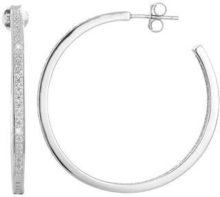 Beneto Ασημένια σκουλαρίκια δαχτυλίδια με κρύσταλλα AGUP1181