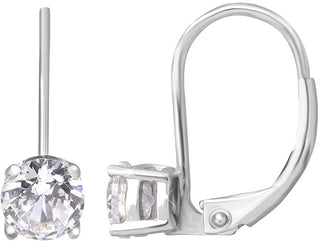 Beneto Ασημένια σκουλαρίκια με κρύσταλλα Cry AGUC196/5