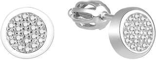 Beneto Ασημένια σκουλαρίκια με ζιργκόν AGUP1537S