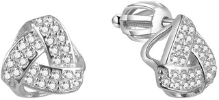 Beneto Ασημένια σκουλαρίκια με ζιργκόν AGUP1573S