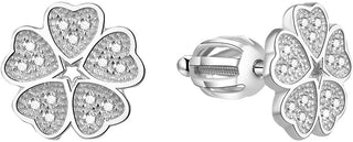 Beneto Ασημένια σκουλαρίκια με ζιργκόν AGUP1590S