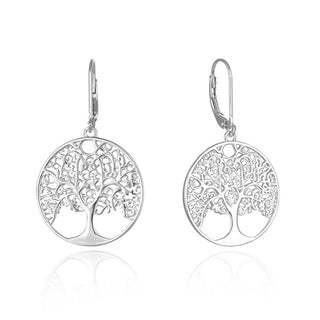 Beneto עגילי כסף עץ החיים AGUC2708