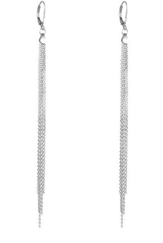 Beneto Σκουλαρίκια με ασημένια αλυσίδα AGUP1840