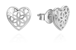 Beneto AGUP3348 シルバーハートイヤリング