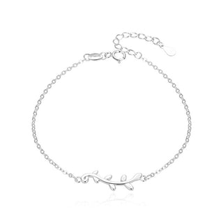 Beneto 小枝付きシルバーブレスレット AGB403/21
