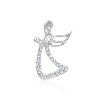 Beneto Серебряный кулон с цирконием Angel AGH677