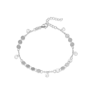 Beneto AGB632/21コイン付きエレガントなシルバーブレスレット