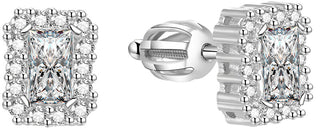 Beneto Ασημένια γκλίτερ σκουλαρίκια AGUP1523S