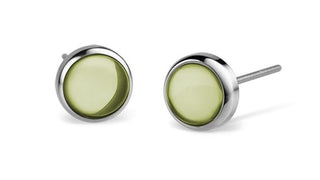 Bering Πανέμορφα σκουλαρίκια από ατσάλι με πράσινα κρύσταλλα Arctic Symphony 714-155-05