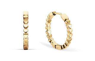 Bering Anillos de corazón bañados en oro Arctic Symphony 732-20-05