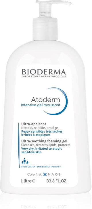 Bioderma Αφρόλουτρο για καθημερινό καθαρισμό και καταπραϋντική φροντίδα Atoderm (Εντατικό Gel Moussant Ultra Rich) - Όγκος: 1000 ml