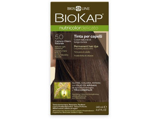 Biokap NUTRICOLOR DELICATO - Βαφή μαλλιών - 5.0 Φυσικό ανοιχτό κάστανο 140 ml