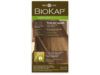 Biokap NUTRICOLOR DELICATO - Βαφή μαλλιών - 8.03 Φυσικό ανοιχτό ξανθό 140 ml