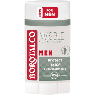 Borotalco Invisible Solid Deodorant για Άντρες (Deo Stick) 40 ml