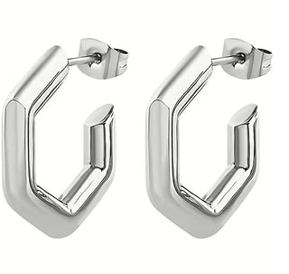 Breil Σκουλαρίκια Hexagonia TJ3510 Fashion Steel