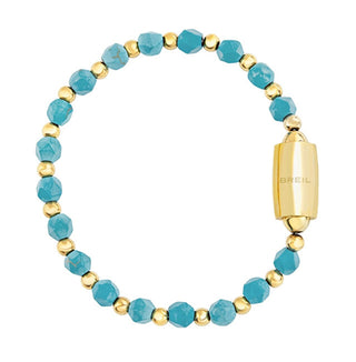 Breil Βραχιόλι Magnetica System TJ3586 Επιχρυσωμένο Τυρκουάζ Μπαλάκι