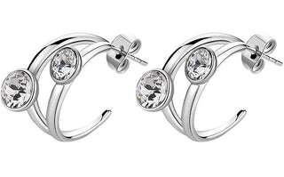 Brosway 美しいアフィニティ BFF170 クリスタルフープイヤリング