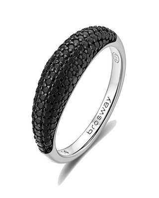 Brosway Original Mystery Black Fancy Silver Ring FMB125 - Circuit: 60 mm