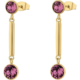 Brosway 魅力的なゴールドメッキクリスタルイヤリング アフィニティ BFF167