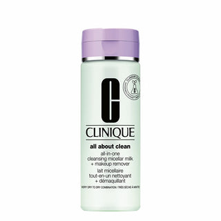 Clinique Lait nettoyant doux pour peaux sèches ou très sèches (Tout-en-un) Clean Lait Micellaire Sing + Démaquillant) - Volume : 200 ml
