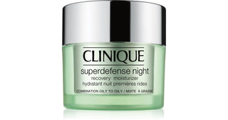 Clinique Superdefense™ Night Recovery Anti-rimpel nachtcrème voor de vette en gecombineerde huid 50 ml